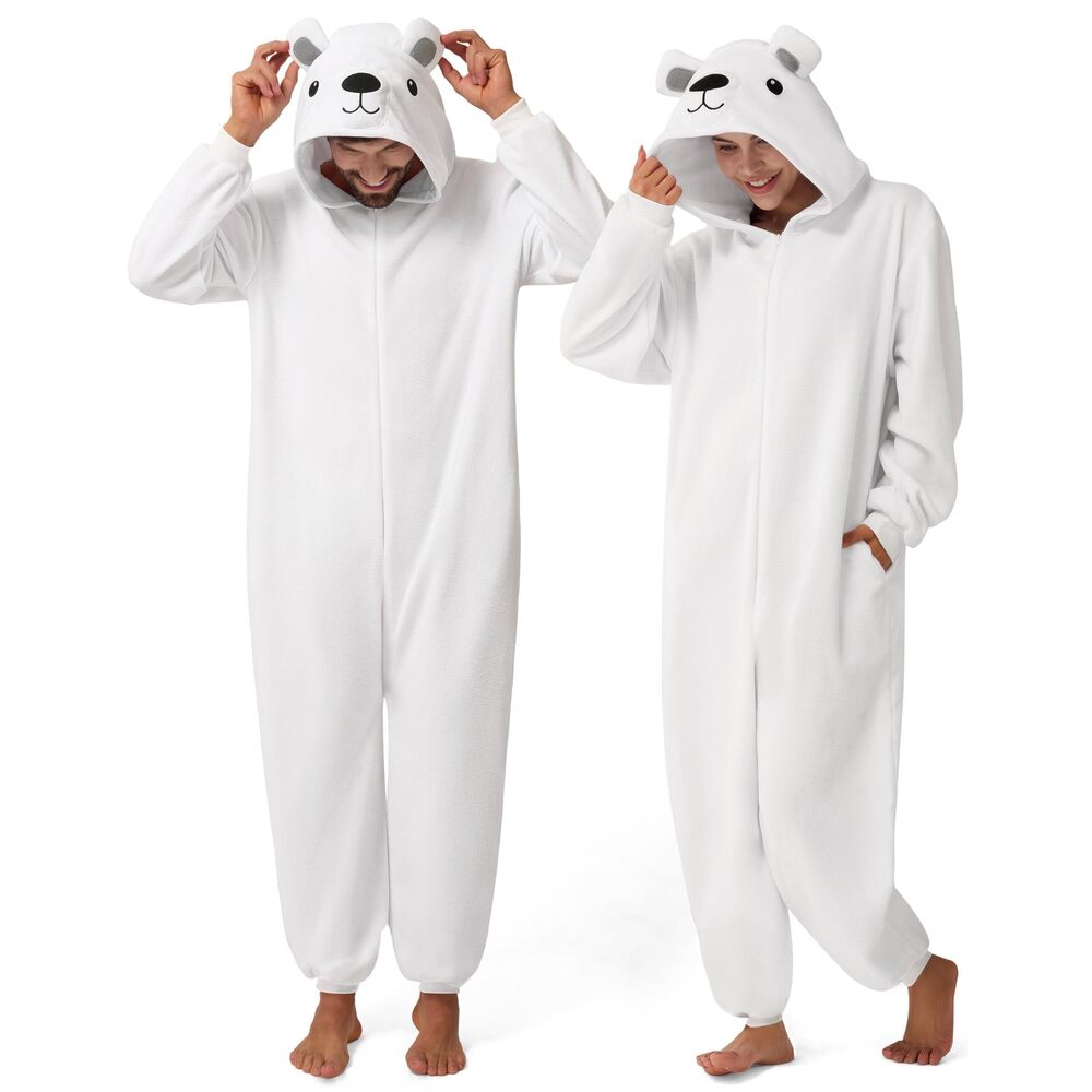 3747 Halloween Polar Bear Unisex Costume, Adult Animal Costume Halloween